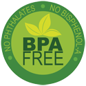 logo showing that this product is BPA free and contains no phthalates